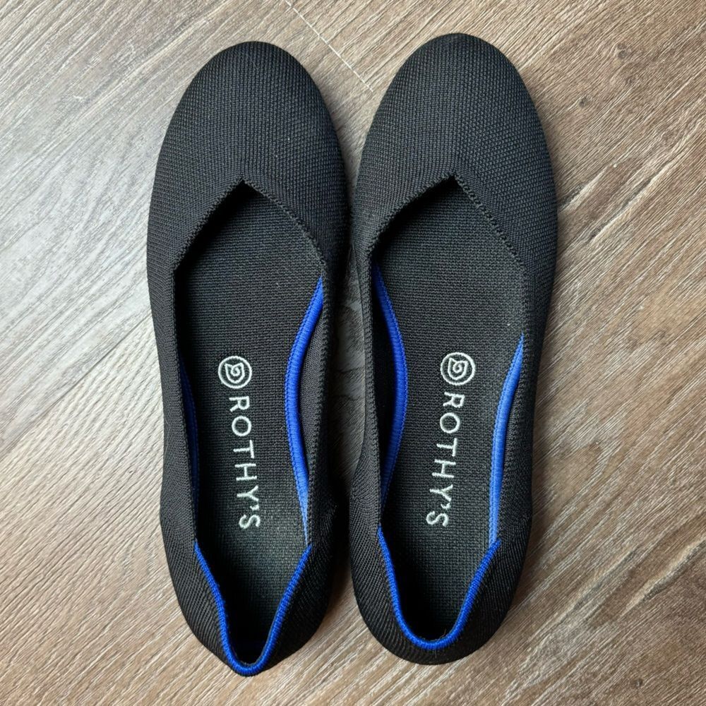 Rothy's Black and Blue Flats - Picture 9 of 9